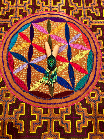 Kutakina Beaded Wooden Kuripe