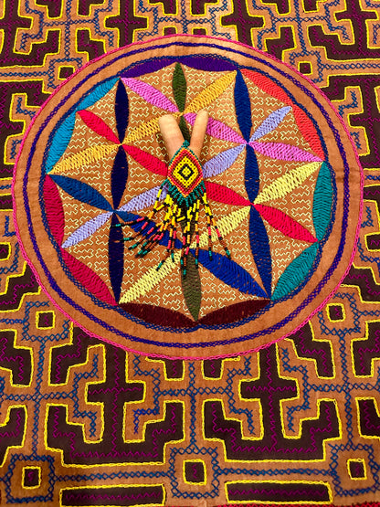 Kutakina Beaded Wooden Kuripe