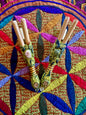 Double Nostril Huni Kuin Kuripe (Light Green)